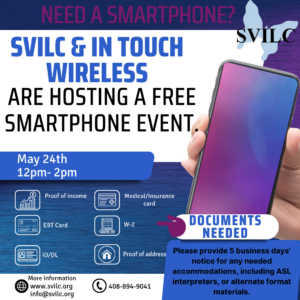 In-Person Free SMART phone event @ Silicon Valley Independent Living Center
